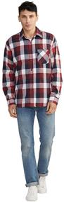 img 1 attached to 👦 Stylish Black Boys' Plaid Sleeve Shirt with Button Closure - Trendy Clothing for Boys