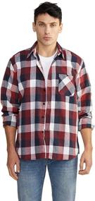 img 2 attached to 👦 Stylish Black Boys' Plaid Sleeve Shirt with Button Closure - Trendy Clothing for Boys