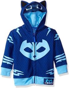 img 2 attached to Catboy PJ Masks Hoodie with Mask for Boys - Active Wear