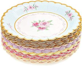 img 2 attached to 👶 Baby Shower Floral Paper Plates - 7 Inch, 48 Pack