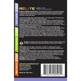 img 3 attached to 🔧 Rolite RHCSR4z Heavy Cut Scratch Remover: Ultimate Solution for Plastic & Acrylic Surfaces, Marine Strataglass, Eisenglass, Headlights, & Aquariums