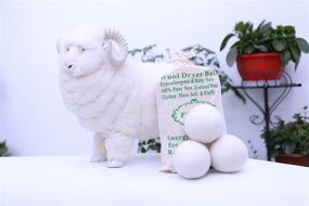 img 1 attached to 🧺 Organic XL 6-Pack of FHQSX Wool Dryer Balls - Reusable Natural Fabric Softener, Reducing Wrinkles as Dryer Sheets Alternative