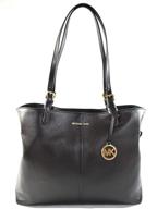 michael lenox pebble leather shoulder logo