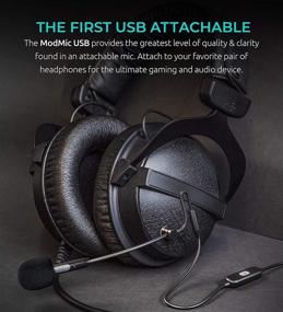 img 3 attached to 🎙️ Antlion Audio ModMic USB - Premium Noise-Cancelling Microphone with Mute Switch - Compatible with Mac, Windows PC, PlayStation 4, and Beyond