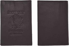 img 4 attached to 🛂 Genuine Cowhide Leather RFID Blocking Passport Travel Accessories: Ultimate Passport Covers