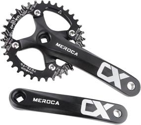 img 4 attached to ZTZ Mountain Bike 170mm Crankset | 104 BCD | 32/34/36/38T Chainring | Aluminum Alloy MTB Crank | Narrow Wide CNC Round Chainring Bolts | Compatible with Mountain Bike, Road Bike Cranks