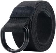 canvas military solid double buckle men's accessories logo