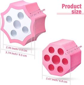 img 3 attached to Cup Turner Foams - Replacement Spinner Foam Inserts for Tumblers - 2 Styles, 4 Pieces - Fits Various Tumbler Sizes & Bottles - Pink