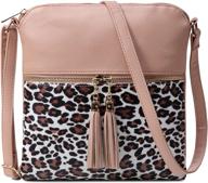 🐆 nabegum leopard crossbody cheetah handbag - stylish women's handbags & wallets in crossbody bags logo