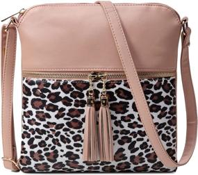 img 4 attached to 🐆 Nabegum Leopard Crossbody Cheetah Handbag - Stylish Women's Handbags & Wallets in Crossbody Bags