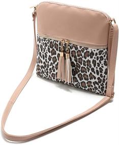 img 3 attached to 🐆 Nabegum Leopard Crossbody Cheetah Handbag - Stylish Women's Handbags & Wallets in Crossbody Bags