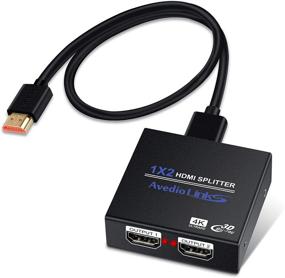 img 4 attached to 🔌 HDMI Splitter 1x2 for Xbox, PS3, PS4, Blu-Ray Player, etc. - NEWCARE HDMI Splitter 1 in 2 Out with Full HD 4K @ 30HZ Support, 3840×2160P Resolution, 3D Compatibility, and Included High Speed HDMI Cable