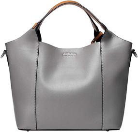 img 3 attached to Leather Handbags Shoulder Satchel Designer