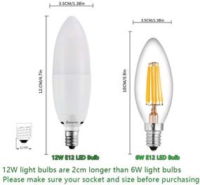 img 2 attached to 💡 Bogao Candelabra 1200 Lumens Torpedo Equivalent