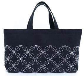 img 1 attached to 🐇 Olympus SASHIKO Lovely Rabbit Mini Tote Bag Needlework Kit - Made in Japan, Finished Size: L 8.66 x W 16.53 x G 3.93 Inch