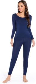 img 2 attached to Mcilia Womens Ultrathin Thermal Underwear Sports & Fitness