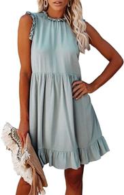 img 4 attached to Ecrocoo Women's Summer Ruffles Dresses: Trendy Girls' Clothing with Style