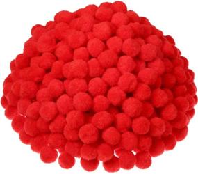 img 4 attached to 🎨 2000 Pieces 0.5 Inch Pom Poms Arts and Crafts Pom Poms Balls for DIY Crafts and Hobbies (White, Fruit Green, Red)