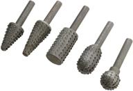 🔪 efficiently shape and carve with steelex d2257 rotary rasp set - 5-piece logo