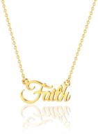 📿 personalized 14k gold plated stainless steel name necklace - customized name word necklace for women, girls & men logo