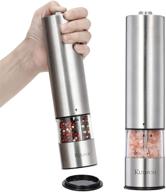 🔋 kulipon electric salt and pepper grinder set: one handed, ergonomic shakers with adjustable coarseness and long-lasting battery (2 pack) logo