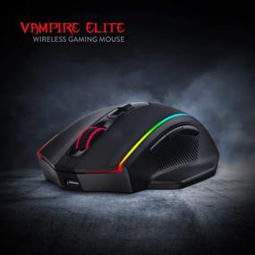 img 3 attached to 🖱️ Redragon M686 Wireless Gaming Mouse - 16000 DPI Wired/Wireless Gamer Mouse with High-Precision Sensor, 45-Hour Long-lasting Battery, Programmable Macro Buttons, and Customizable RGB Backlight for PC/Mac/Laptop