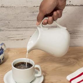 img 1 attached to 🥛 HIC Creamer Pitcher Porcelain - 16 oz