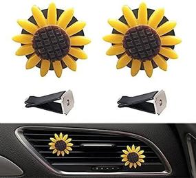 img 4 attached to 🚗 2-Pack Cute Car Air Freshener Vent Clip - Exquisite Car Interior Decoration - Female-Friendly Ventilation Clip Air Freshener Series