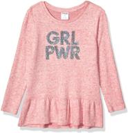 amazon brand spotted long sleeve medium girls' clothing logo