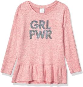 img 2 attached to Amazon Brand Spotted Long Sleeve Medium Girls' Clothing