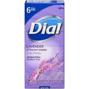 img 3 attached to 🛀 Dial Antibacterial Deodorant Bar Soap - Lavender & Twilight Jasmine - 6 Bars, 3.2 Oz Each - Effective Hygiene and Fragrant Freshness