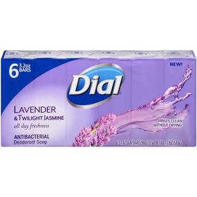 img 2 attached to 🛀 Dial Antibacterial Deodorant Bar Soap - Lavender & Twilight Jasmine - 6 Bars, 3.2 Oz Each - Effective Hygiene and Fragrant Freshness