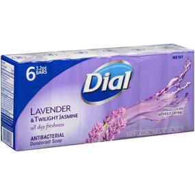 img 1 attached to 🛀 Dial Antibacterial Deodorant Bar Soap - Lavender & Twilight Jasmine - 6 Bars, 3.2 Oz Each - Effective Hygiene and Fragrant Freshness