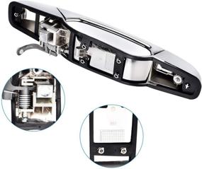img 3 attached to FAERSI Exterior Door Handle Chrome Replacement for 2007-2013 Silverado, Tahoe, Sierra, Yukon, Escalade
