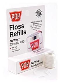 img 1 attached to 🧵 POH Floss Refills NoWax Classic 490 - Convenient 3 Spool Value Pack - 300yds Total!