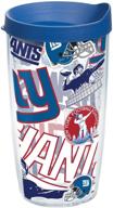 premium tervis double walled nfl new york giants insulated tumbler - stays cold & hot, 16oz, made in usa! логотип