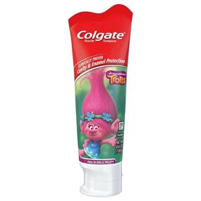 img 4 attached to 🦷 Colgate Kids Toothpaste, Trolls, Bubble Fruit Flavor, 4.6 oz