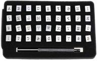 🔨 yokoyama leathercraft stamping tool set - 37 pcs steel stamping heads - alphabet a-z & numbers 0-9 carving punches - leather craft hat belt bag shoes marking kit for enhanced seo logo