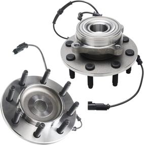 img 4 attached to 🔩 Detroit Axle 4WD Front Wheel Hub and Bearing Replacement - 2pc Set for 2006-2008 Dodge Ram 1500 2500 3500 with 8 Lugs