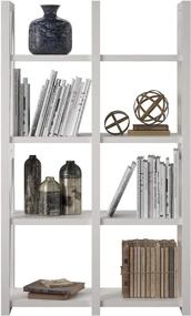 img 1 attached to 📚 Ameriwood Home Crestwood White Bookcase Room Divider: Enhancing Space and Functionality