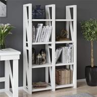 📚 ameriwood home crestwood white bookcase room divider: enhancing space and functionality logo