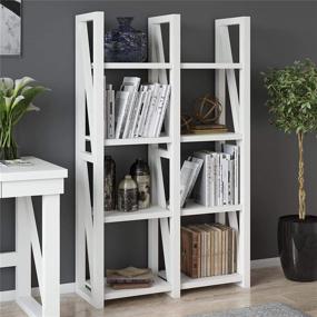 img 4 attached to 📚 Ameriwood Home Crestwood White Bookcase Room Divider: Enhancing Space and Functionality