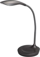 bostitch office kt-vled1502-gray gooseneck led desk 💡 lamp with usb charging port, dimmable in stylish gray логотип