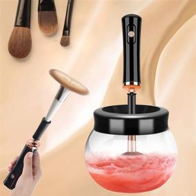 img 4 attached to 💄 2-in-1 Makeup Brush Cleaner Dryer Machine: Ultra-Fast Cleaning & Drying - Professional Electric Set, Automatic Spinner - Perfect Birthday Gifts for Women & Girls