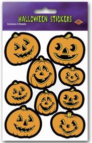 img 1 attached to Jack O Lantern Stickers 4 Shs Pkg