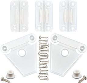 img 4 attached to NeverBreak Parts - Igloo Cooler Replacement Hinge & Latch Set - Large Size (3 Hinges, 2 Latches with Posts and Screws)