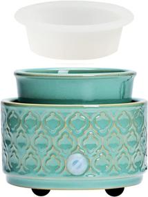 img 4 attached to ASAWASA Ceramic Electric Wax Melt Warmer: Enjoy Aromatherapy and Fragrance in Your Home or Office!