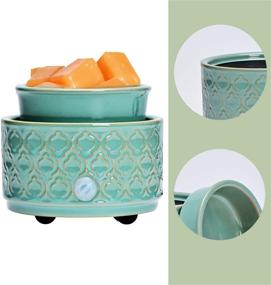 img 3 attached to ASAWASA Ceramic Electric Wax Melt Warmer: Enjoy Aromatherapy and Fragrance in Your Home or Office!