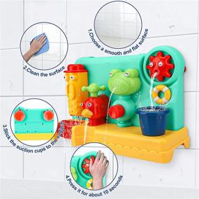 img 2 attached to 🛁 Игрушки для ванны Blasland Baby: Интерактивные игрушки для веселой водной игры - идеальный подарок для детей от 1 до 3 лет!