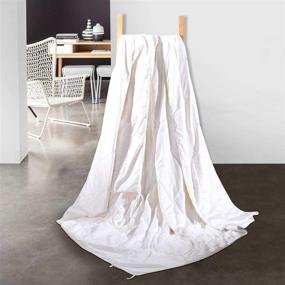 img 3 attached to 🌙 Premium White Silk Duvet by SHARE SILK - All-Season Comforter for Night Sweats & Hot Sleepers - 100% Long Strand Mulberry Silk - Includes 100% Cotton Duvet Cover - Queen Size (90×86 Inches)